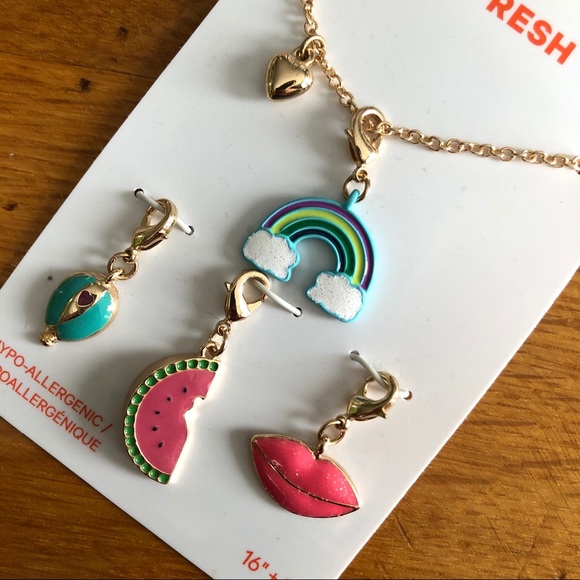 ✨2/$15-Joe Fresh Necklace w. Interchangeable Pendants - Picture 4 of 6